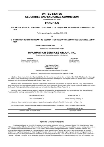 Thumbnail Information Services Group 10-Q Quarterly Report FY2013 