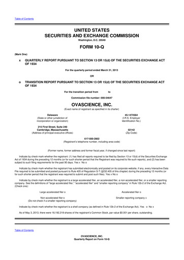Thumbnail Tempest Therapeutics 10-Q Quarterly Report FY2013 