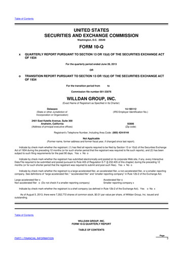 Thumbnail Willdan Group
 10-Q Quarterly Report FY2013 