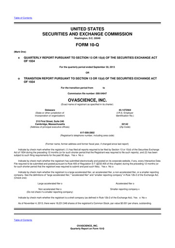 Thumbnail Tempest Therapeutics 10-Q Quarterly Report FY2013 