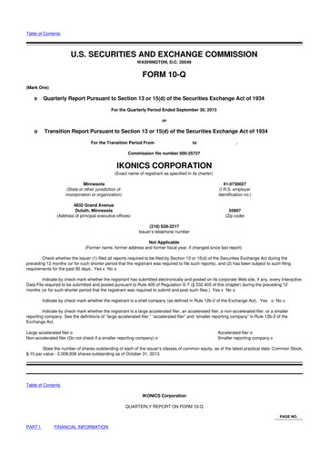 Thumbnail TeraWulf 10-Q Quarterly Report FY2013 