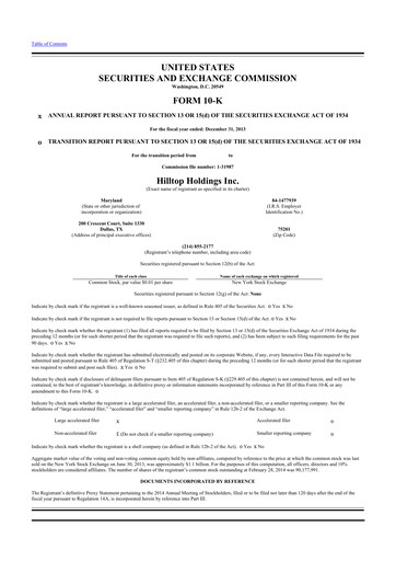 Thumbnail Hilltop Holdings 10-K Annual Report 2013