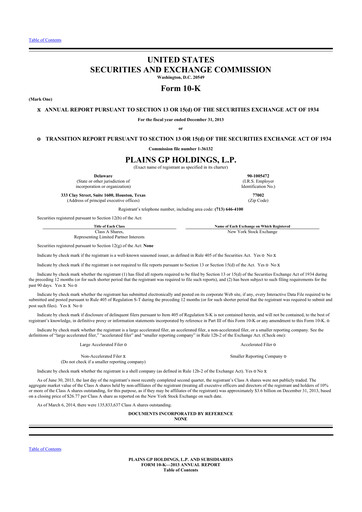 Thumbnail Plains GP 10-K Annual Report 2013