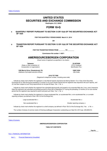 Vorschaubild Cencora 10-Q Quartalsbericht 2014 
