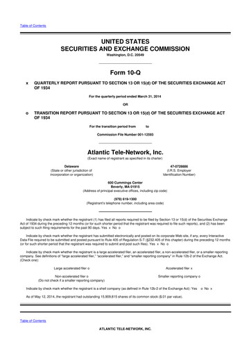 Thumbnail ATN International 10-Q Quarterly Report FY2014 