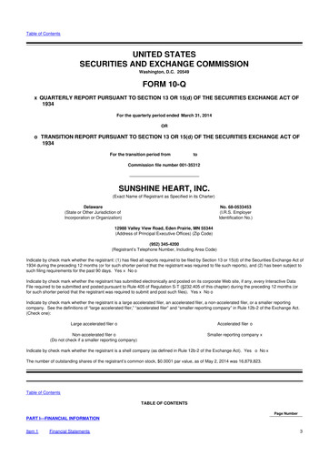 Thumbnail Nuwellis 10-Q Quarterly Report FY2014 