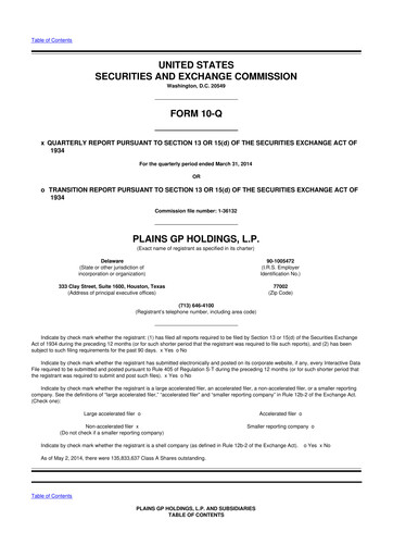 Thumbnail Plains GP 10-Q Quarterly Report FY2014 