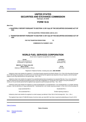 Thumbnail World Kinect 10-Q Quarterly Report FY2014 