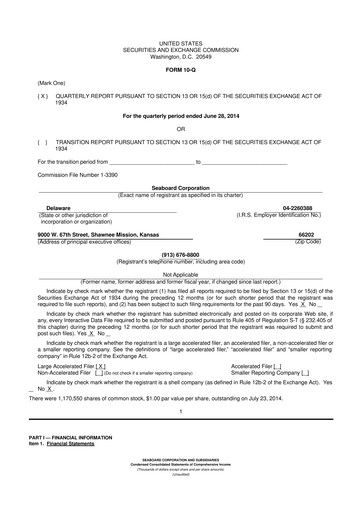 Thumbnail Seaboard Corporation 10-Q Quarterly Report FY2014 
