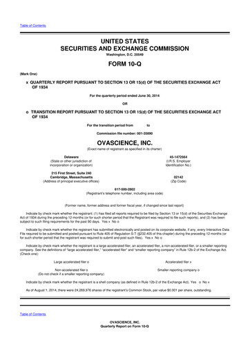 Thumbnail Tempest Therapeutics 10-Q Quarterly Report FY2014 