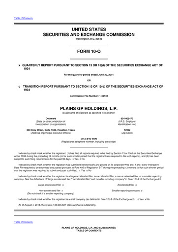 Thumbnail Plains GP 10-Q Quarterly Report FY2014 