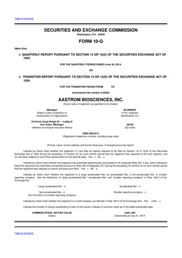 Thumbnail Vericel
 10-Q Quarterly Report FY2014 