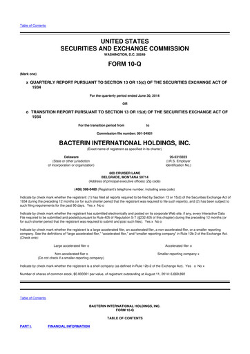 Thumbnail Xtant Medical 10-Q Quarterly Report FY2014 