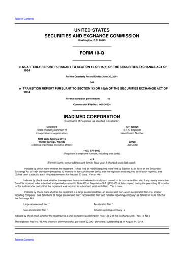 Thumbnail IRadimed 10-Q Quarterly Report FY2014 