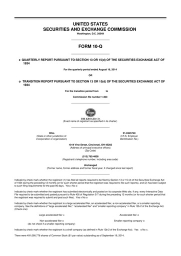 Miniature Kroger 10-Q Rapport trimestriel 2014 