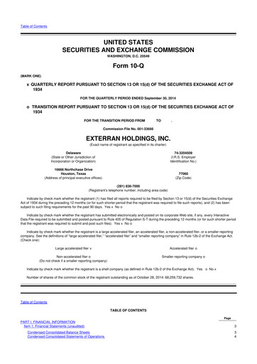 Miniature Archrock 10-Q Rapport trimestriel 2014 