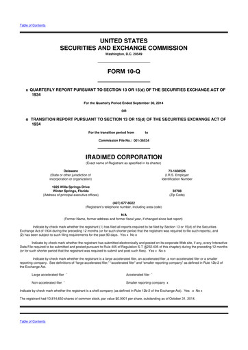 Thumbnail IRadimed 10-Q Quarterly Report FY2014 