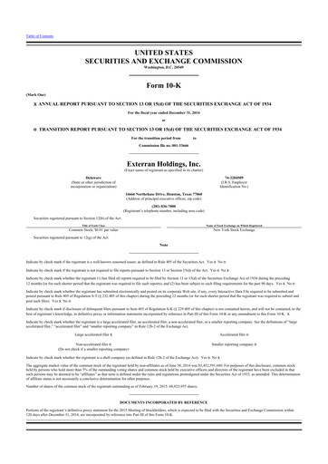 Thumbnail Archrock 10-K Annual Report 2014