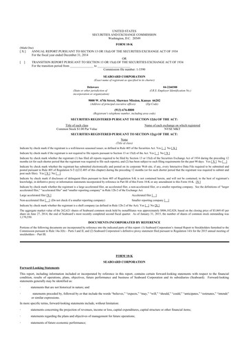 Miniature Seaboard Corporation 10-K Rapport annuel 2014