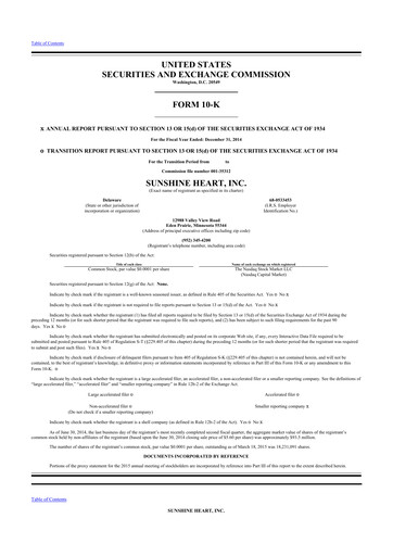 Thumbnail Nuwellis 10-K Annual Report 2014