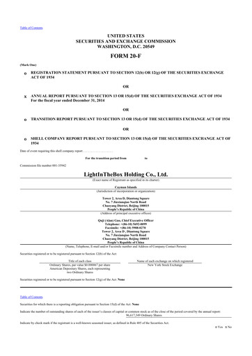 Thumbnail LightInTheBox Holding 20-F Annual Report 2014