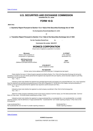Thumbnail TeraWulf 10-Q Quarterly Report FY2015 