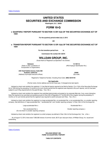Thumbnail Willdan Group
 10-Q Quarterly Report FY2015 