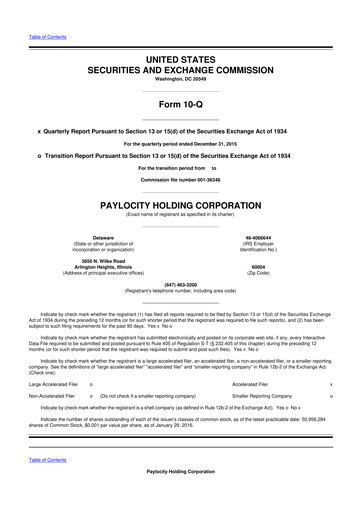 Thumbnail Paylocity 10-Q Quarterly Report FY2016 