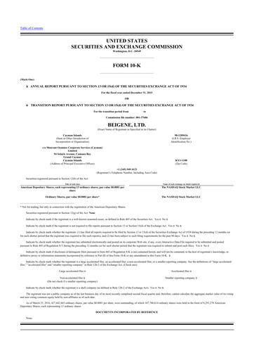 Thumbnail BeOne Medicines 10-K Annual Report 