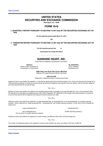 Thumbnail Nuwellis 10-Q Quarterly Report FY2016 