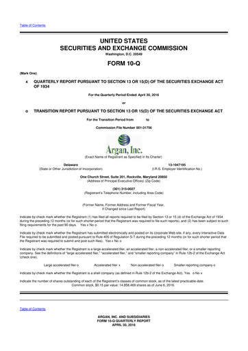 Thumbnail Argan 10-Q Quarterly Report FY2017 
