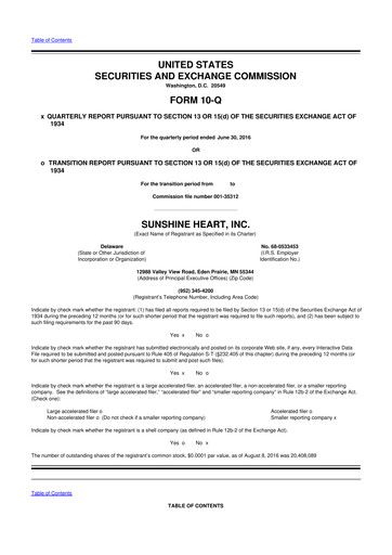 Thumbnail Nuwellis 10-Q Quarterly Report FY2016 