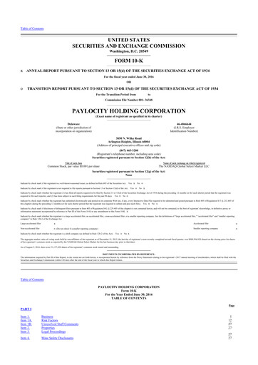 Thumbnail Paylocity 10-K Annual Report 2016