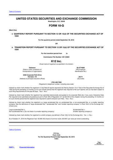 Thumbnail Stride (K12 Education)
 10-Q Quarterly Report FY2017 