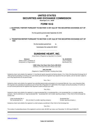 Thumbnail Nuwellis 10-Q Quarterly Report FY2016 