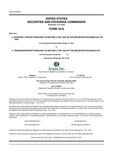 Thumbnail Argan 10-Q Quarterly Report FY2017 