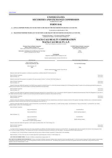 Thumbnail Veris Residential 10-K Annual Report 2016