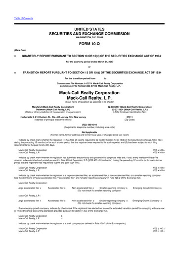 Thumbnail Veris Residential 10-Q Quarterly Report FY2017 