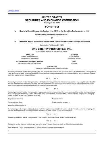 Thumbnail One Liberty Properties 10-Q Quarterly Report FY2017 