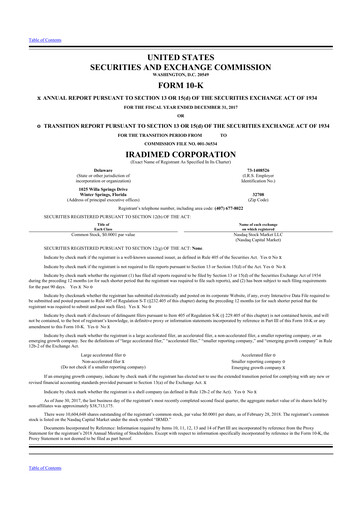 Thumbnail IRadimed 10-K Annual Report 2017