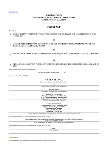 Thumbnail NetEase 20-F Annual Report 2017