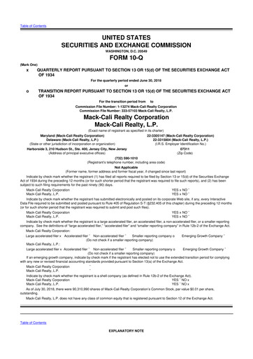 Thumbnail Veris Residential 10-Q Quarterly Report FY2018 