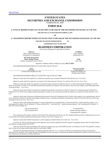 Thumbnail IRadimed 10-K Annual Report 2018