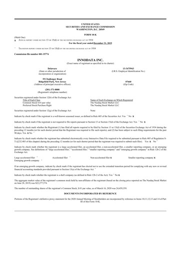 Thumbnail Innodata 10-K Annual Report 2019