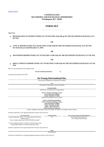 Thumbnail So-Young International 20-F Annual Report 2019