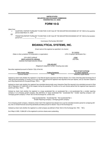 Thumbnail Inotiv 10-Q Quarterly Report FY2020 