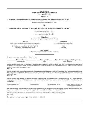 Thumbnail iBio 10-Q Quarterly Report FY2020 