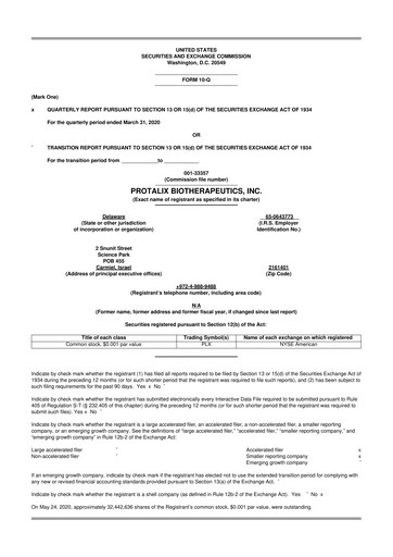 Thumbnail Protalix BioTherapeutics
 10-Q Quarterly Report FY2020 