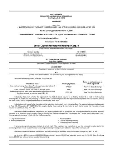 Vorschaubild Clover Health Investments 10-Q Quartalsbericht 2020 