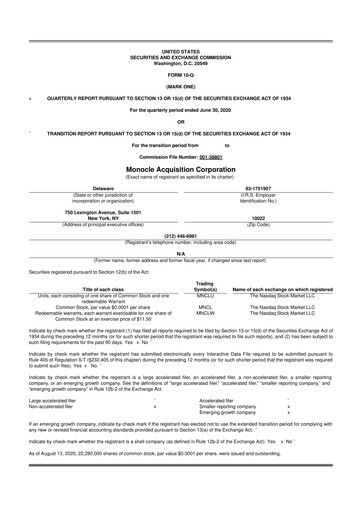 Thumbnail AerSale 10-Q Quarterly Report FY2020 
